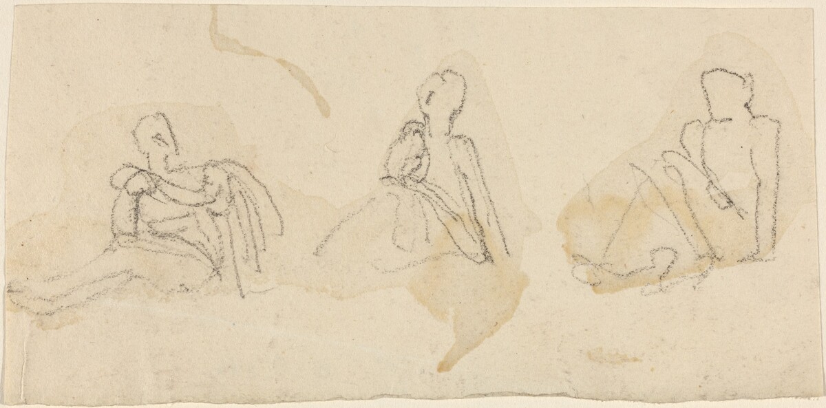 Three Seated Figures by John Flaxman
