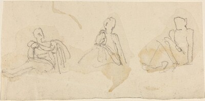 Three Seated Figures