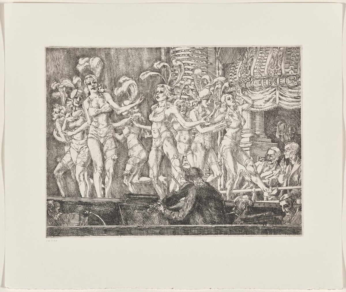 Minksy's New Gotham Chorus by Reginald Marsh