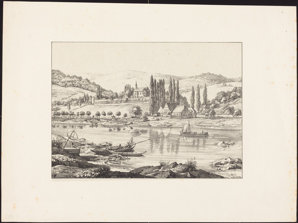 The Convent of Neuberg from Schlierbach by Ernst Fries