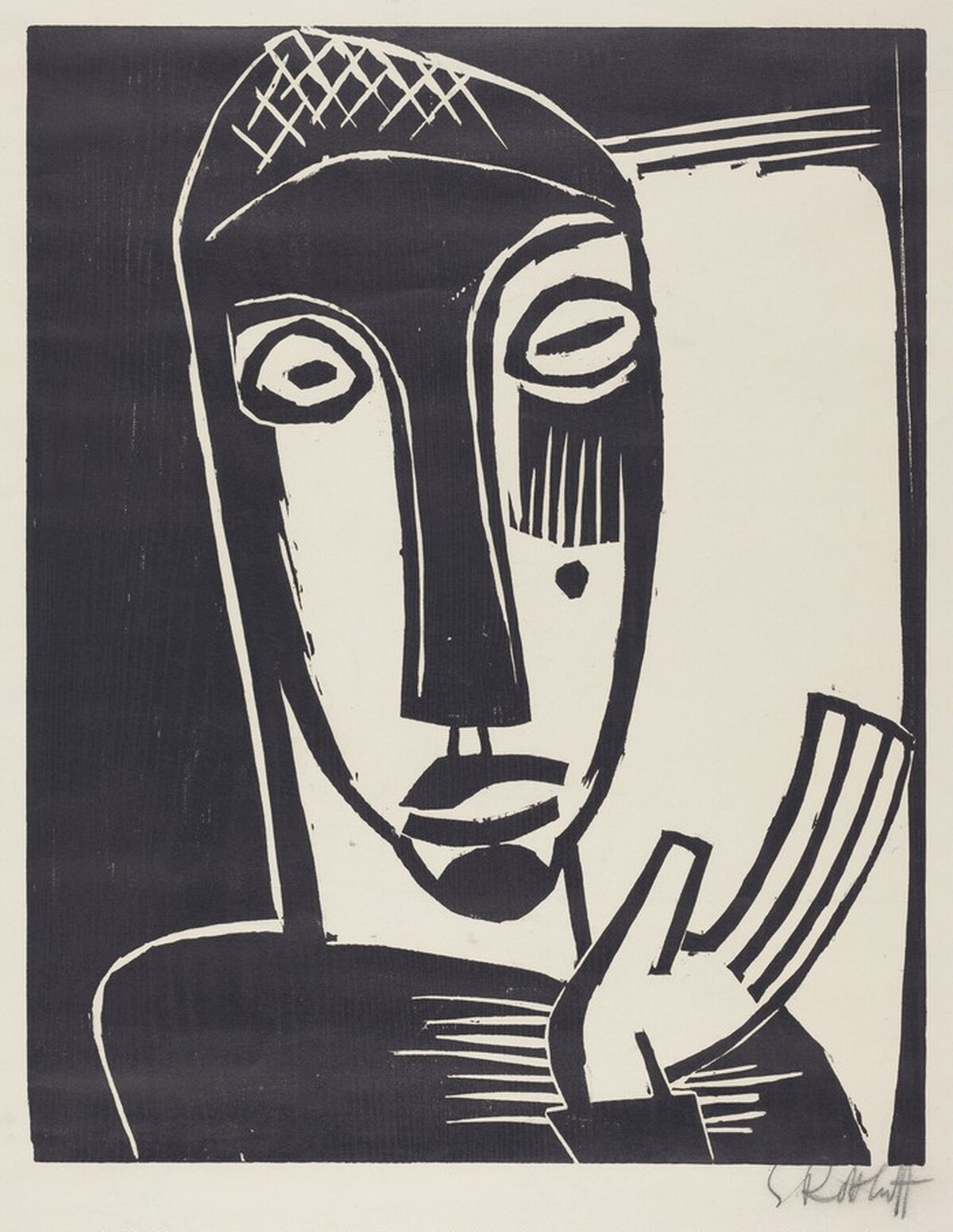 Large Prophetess (Grosse Prophetin) by Karl Schmidt-Rottluff