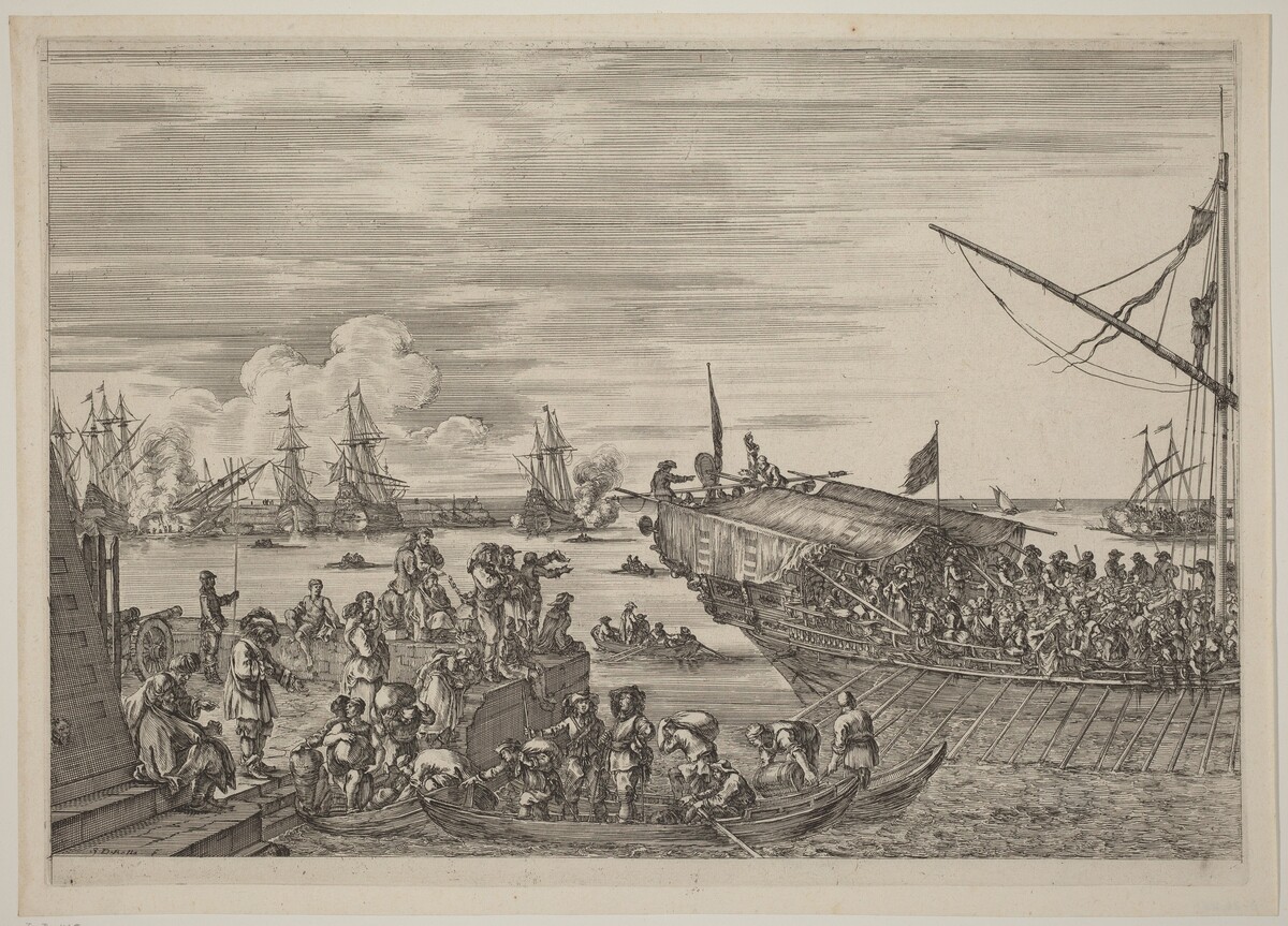 Departure of a Ship by Stefano Della Bella