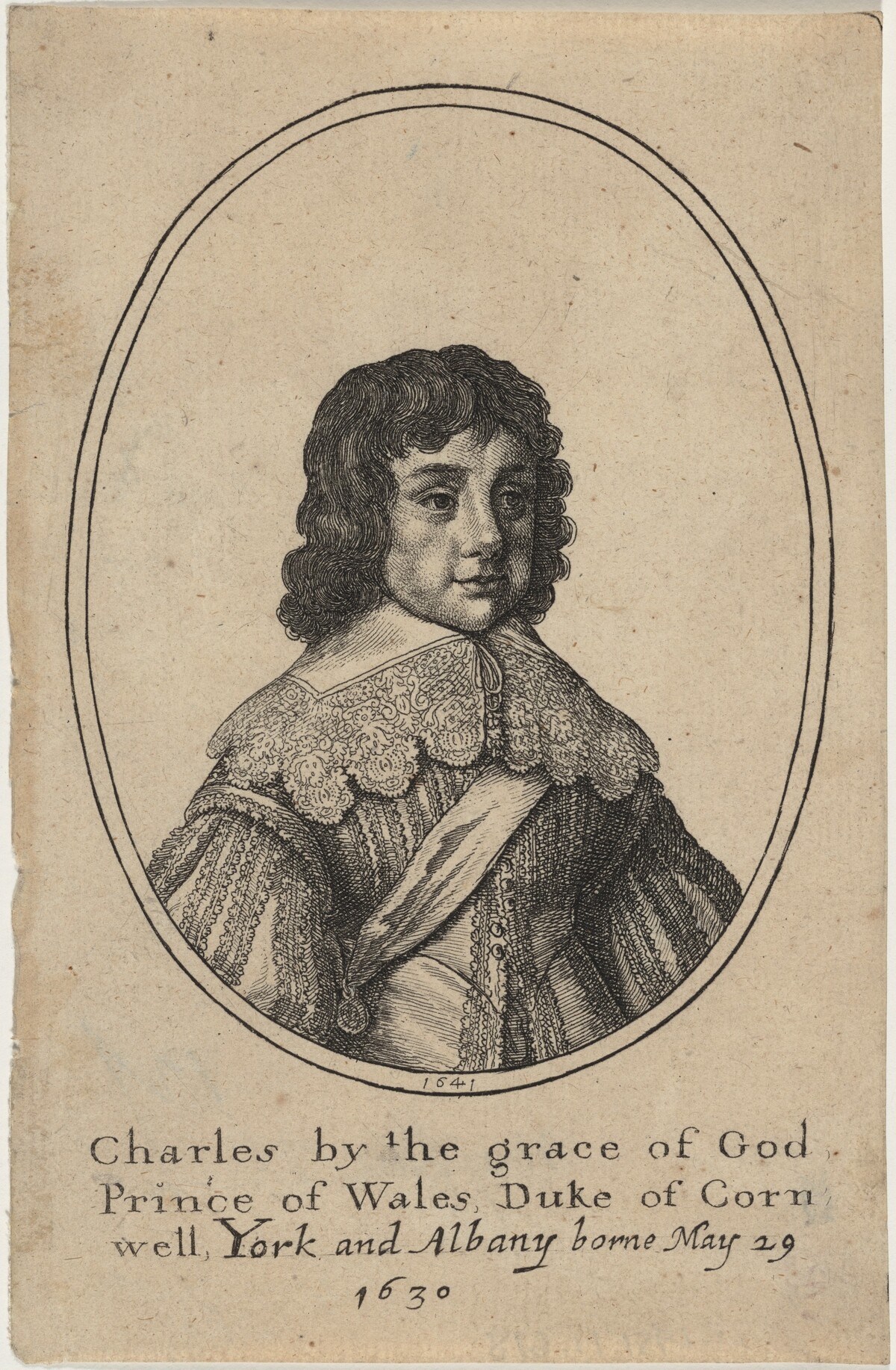 Charles II as Prince of Wales by Wenceslaus Hollar