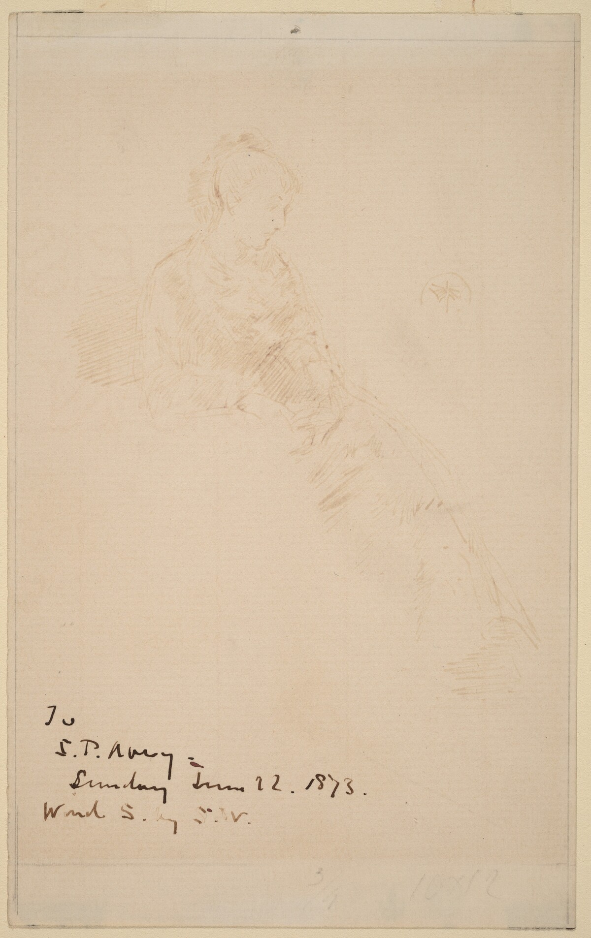Sketch of Maud by James McNeill Whistler
