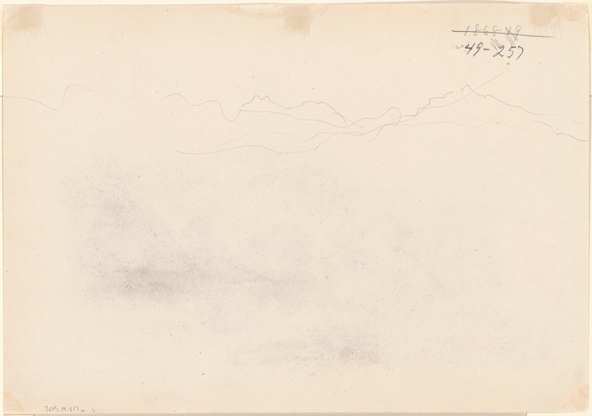 Mountains [verso] by John Singer Sargent