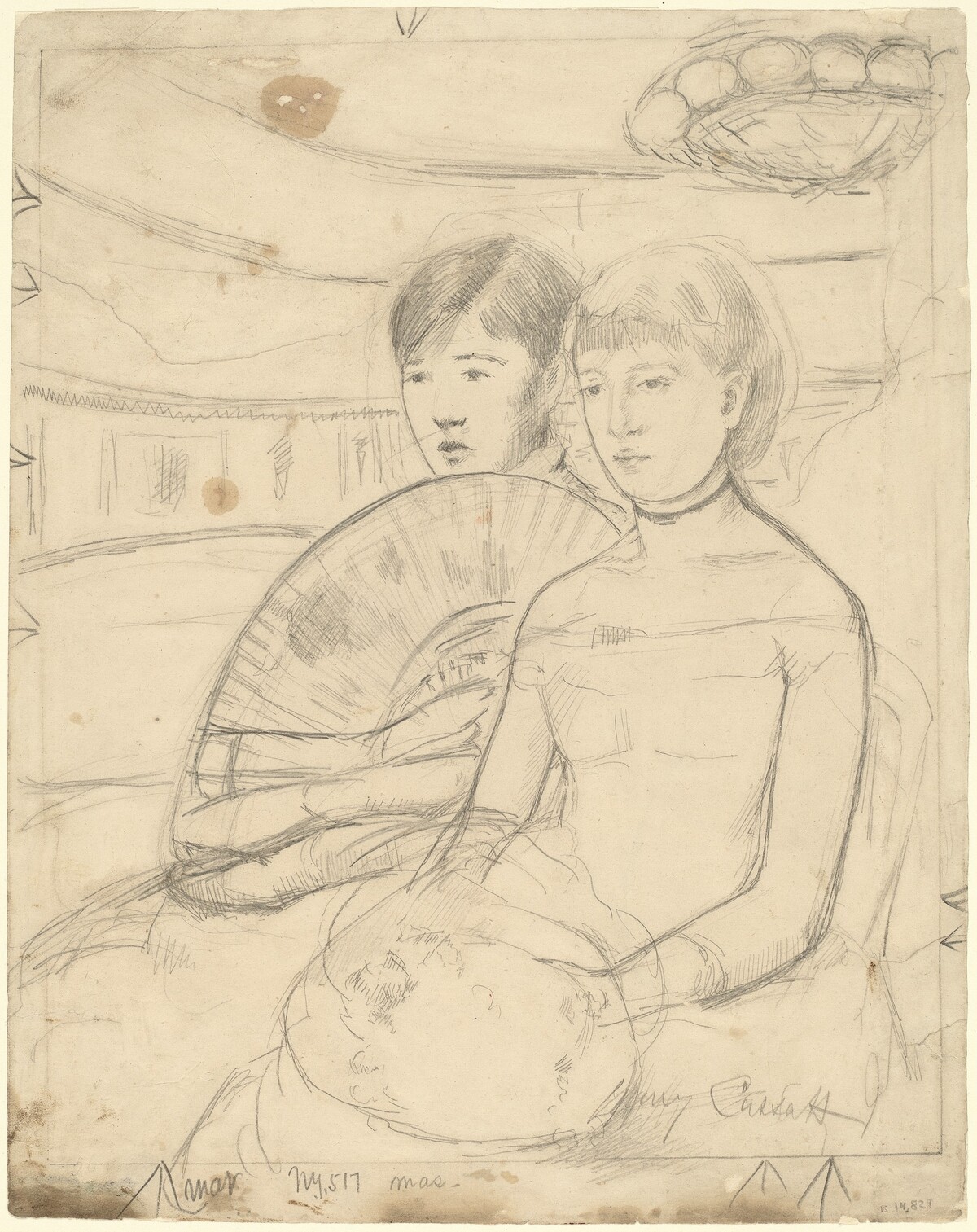 The Loge [recto] by Mary Cassatt