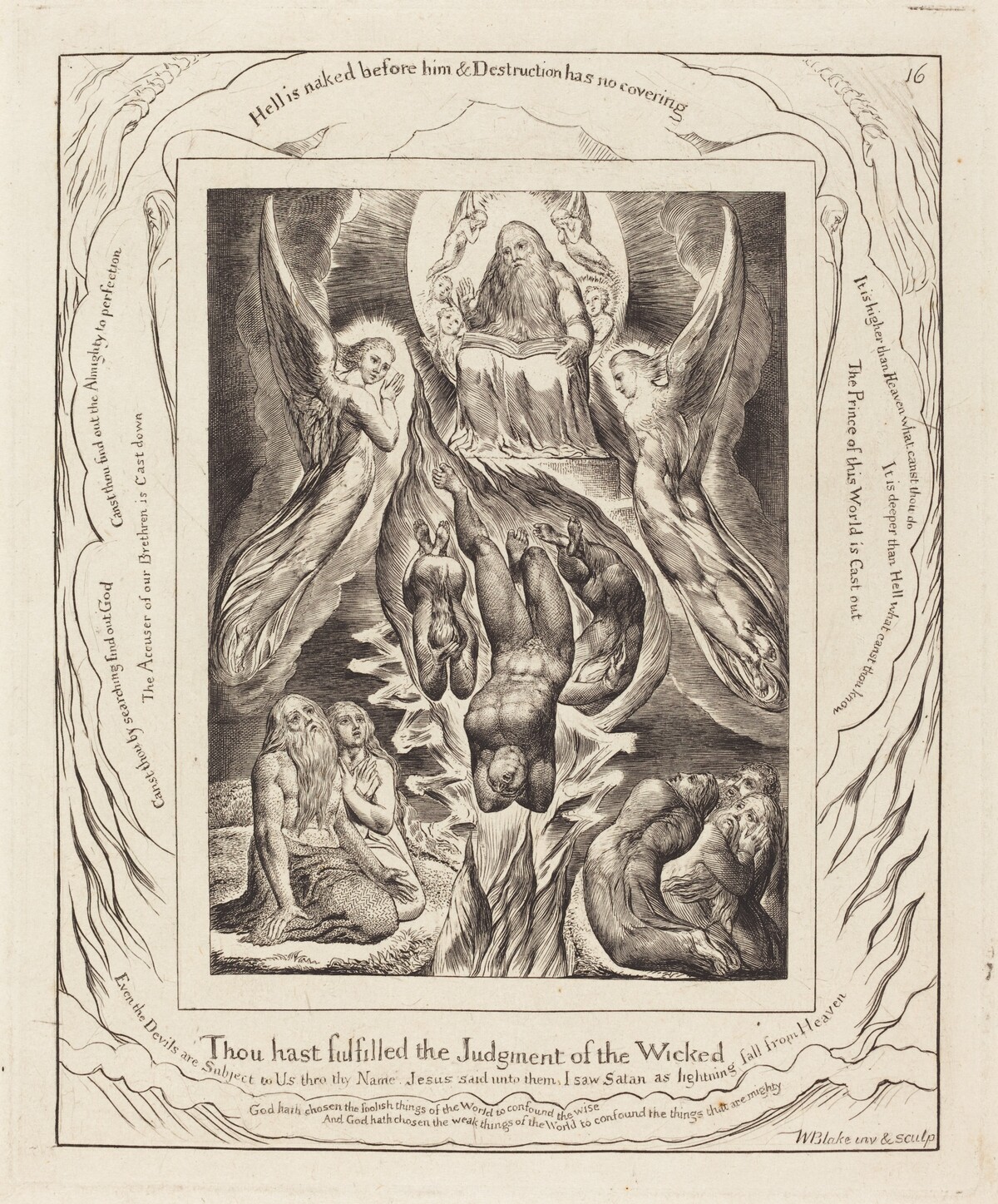 The Fall of Satan by William Blake
