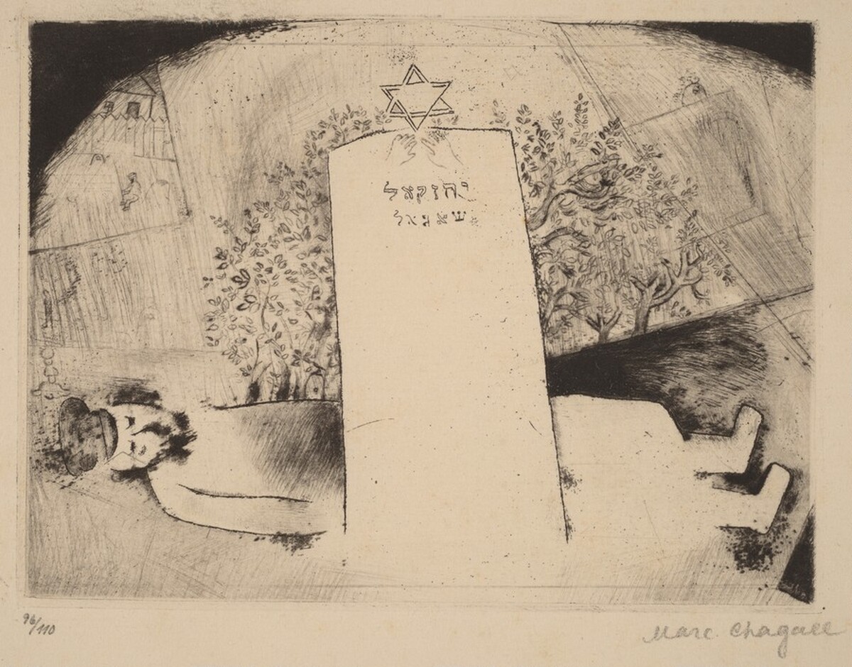 Father's Grave by Marc Chagall