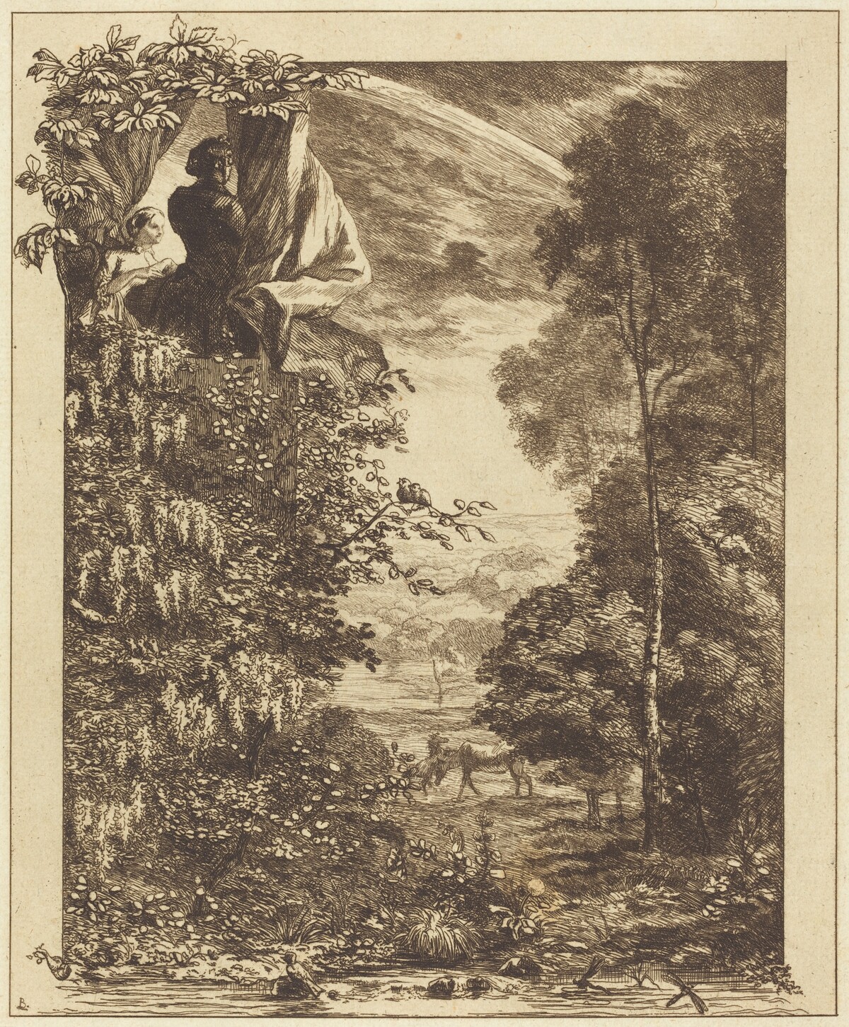 A Landscape (Un Paysage) by Félix Bracquemond