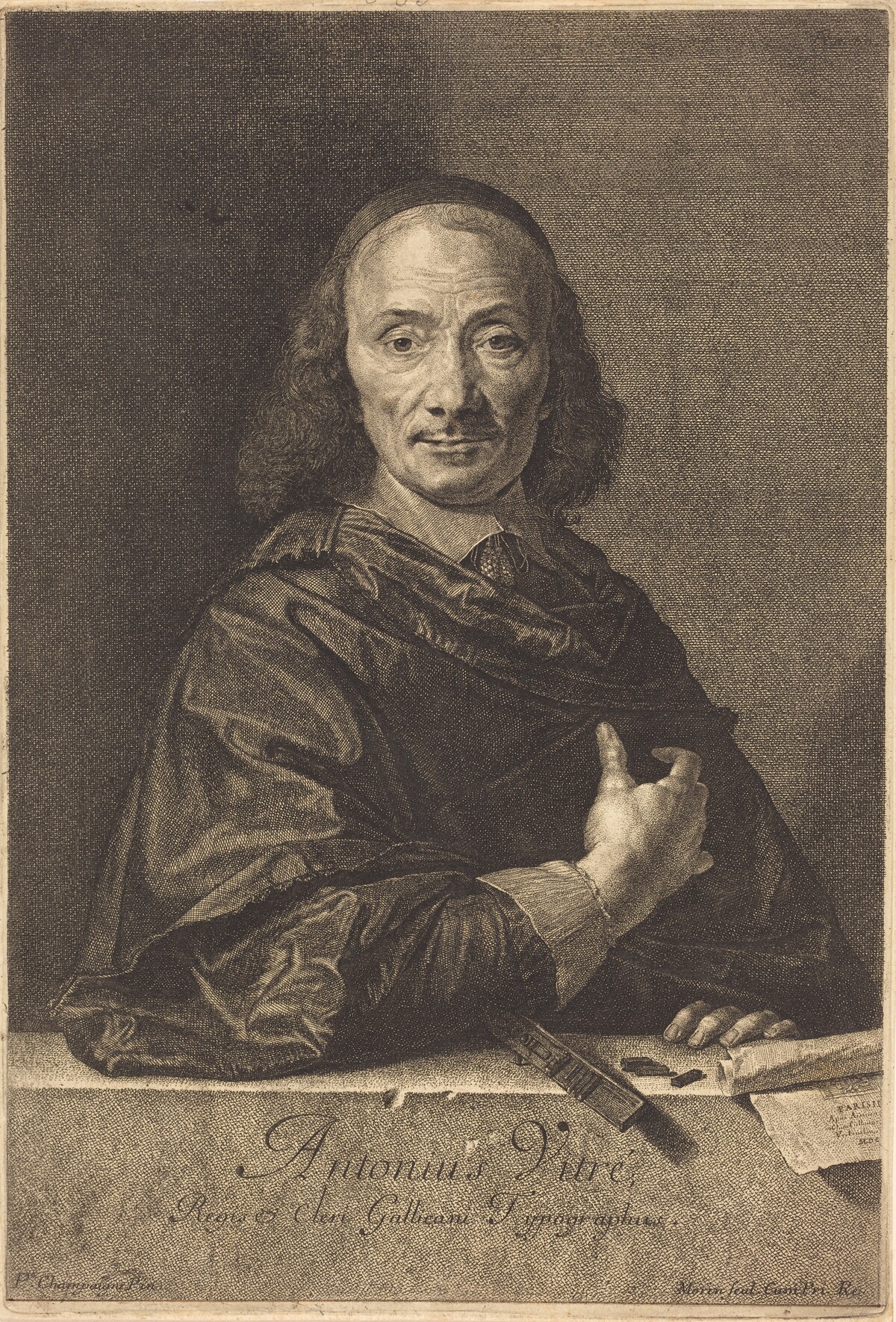 Antoine Vitre by Jean Morin after Philippe de Champaigne
