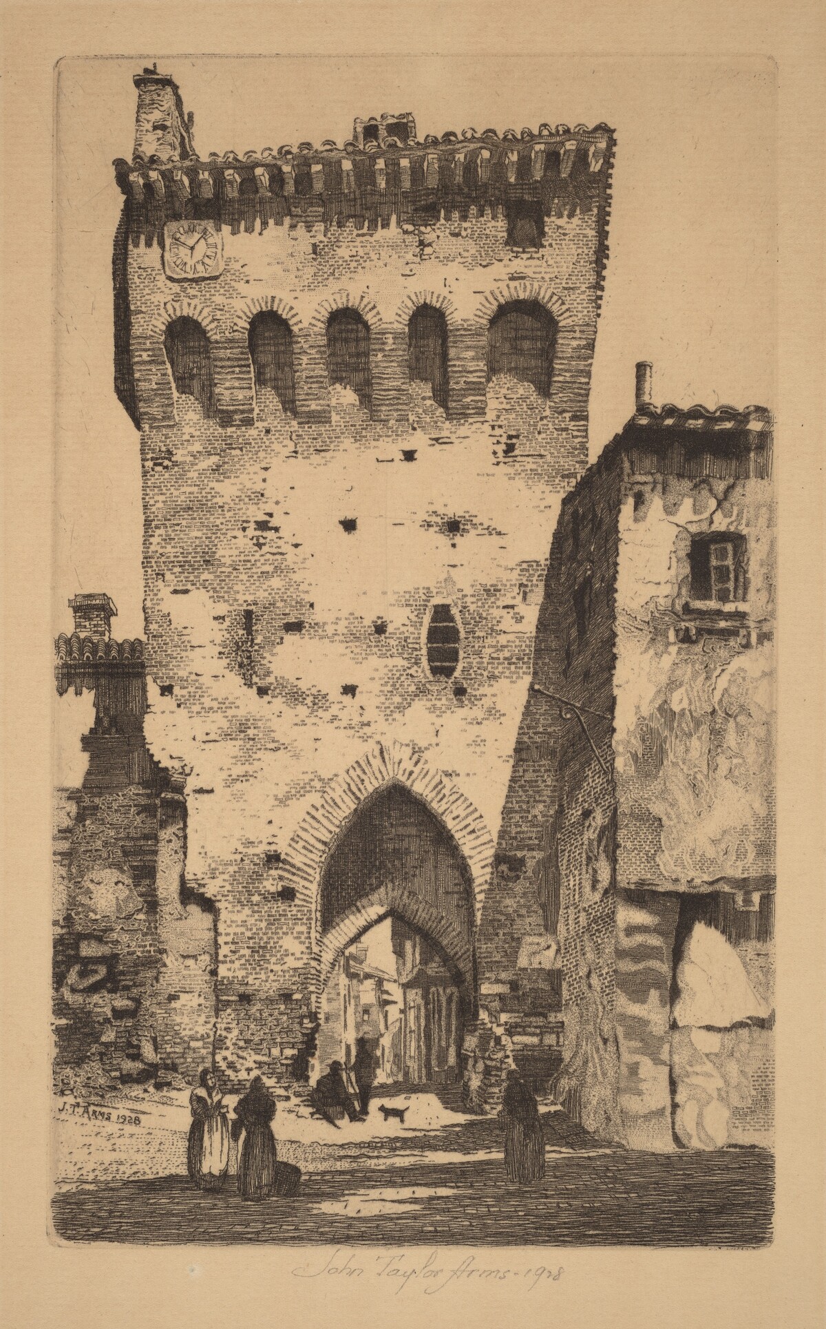 Lescure, Une Tour Des Remparts by John Taylor Arms