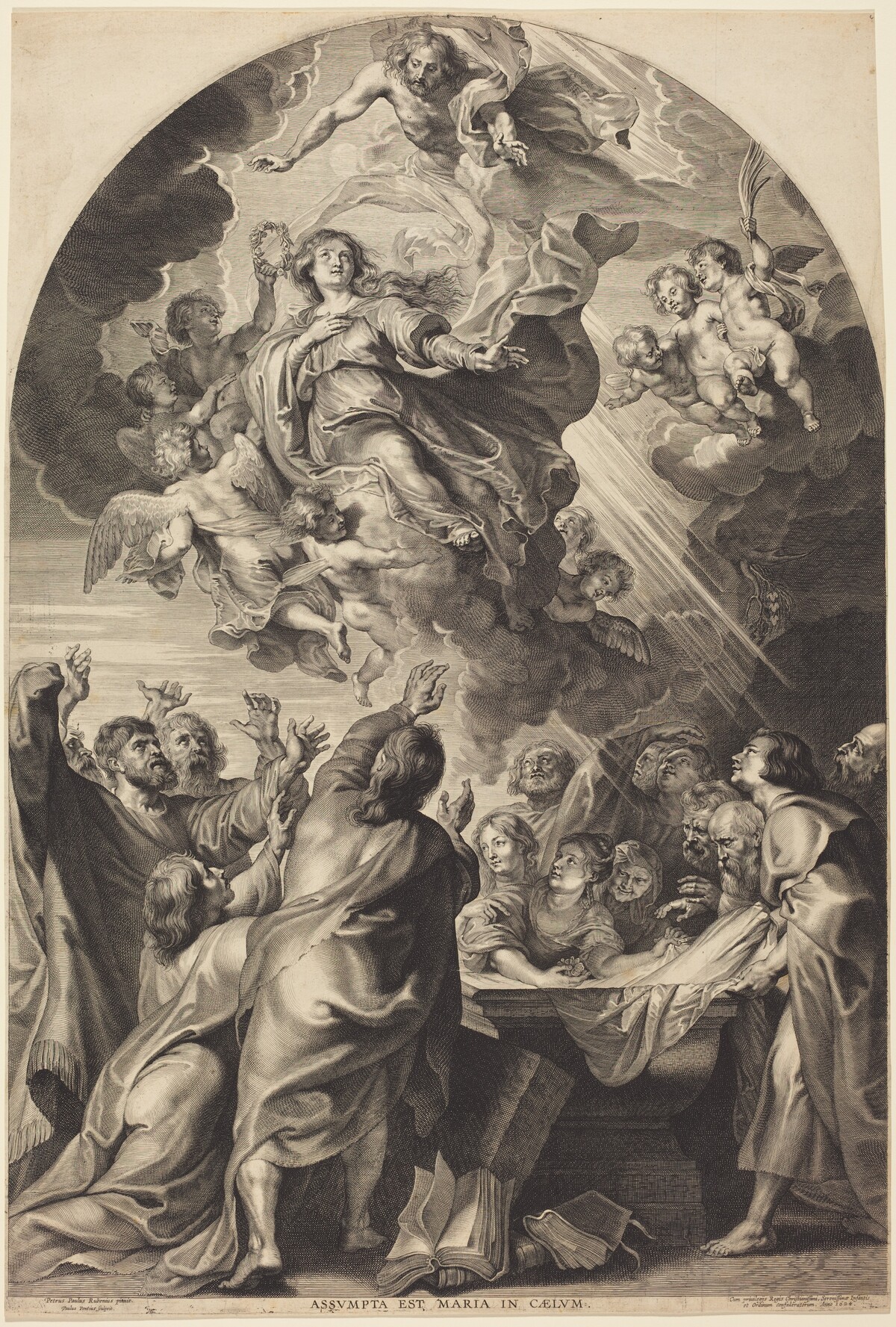 The Assumption of the Virgin by Paulus Pontius, after Sir Peter Paul Rubens