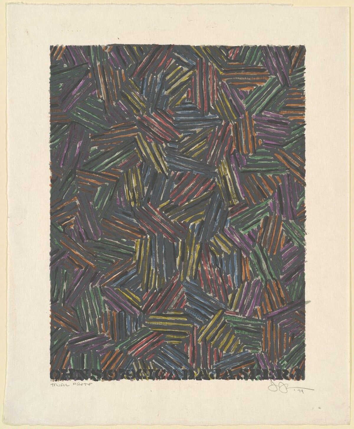Cicada II [trial proof] by Jasper Johns