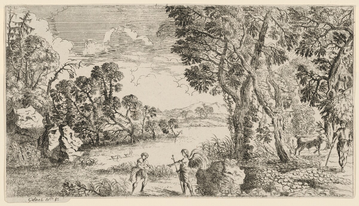 River Landscape with Tobias and the Angel by John Galioth Nardois