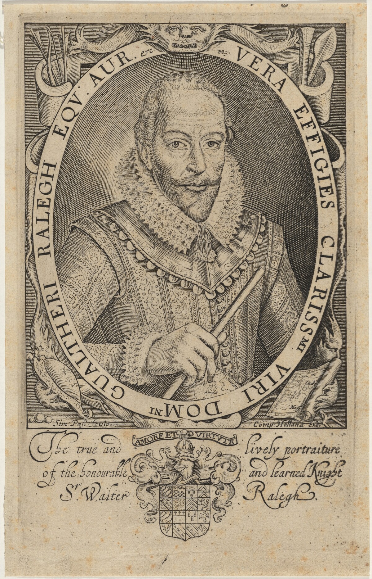 Sir Walter Raleigh by Simon de Passe