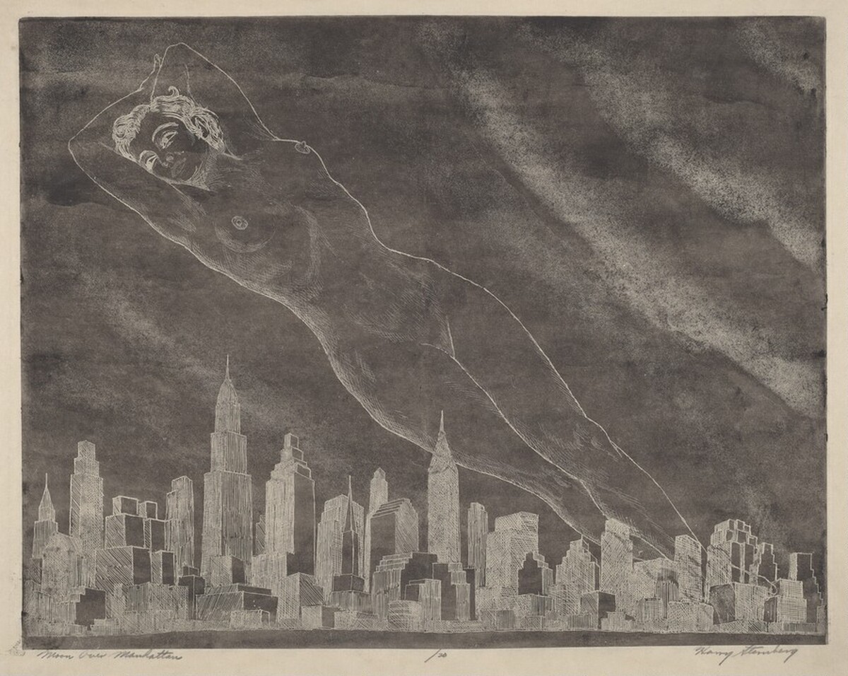 Moon Over Manhattan by Harry Sternberg