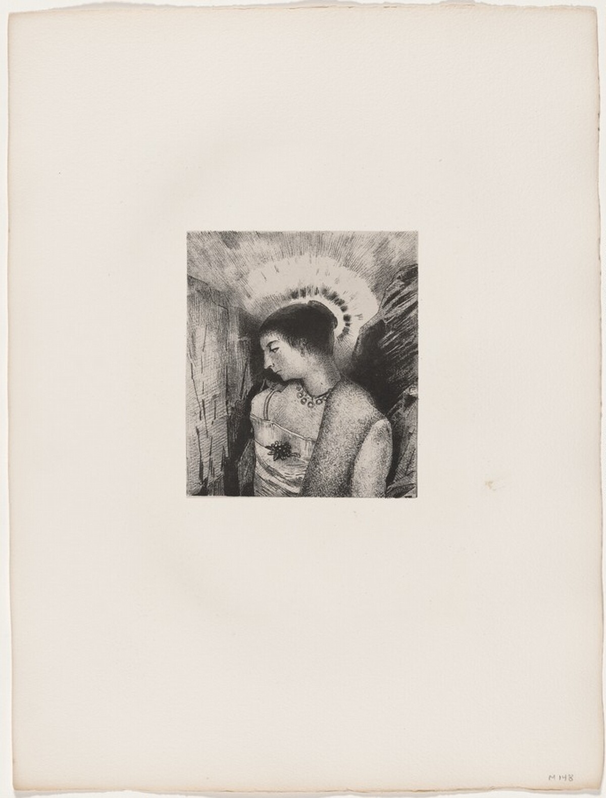 Voici La Bonne-Déesse, L'Idéenne des Montagnes by Odilon Redon, Georges Aubert after Redon, and Gustave Flaubert (author)