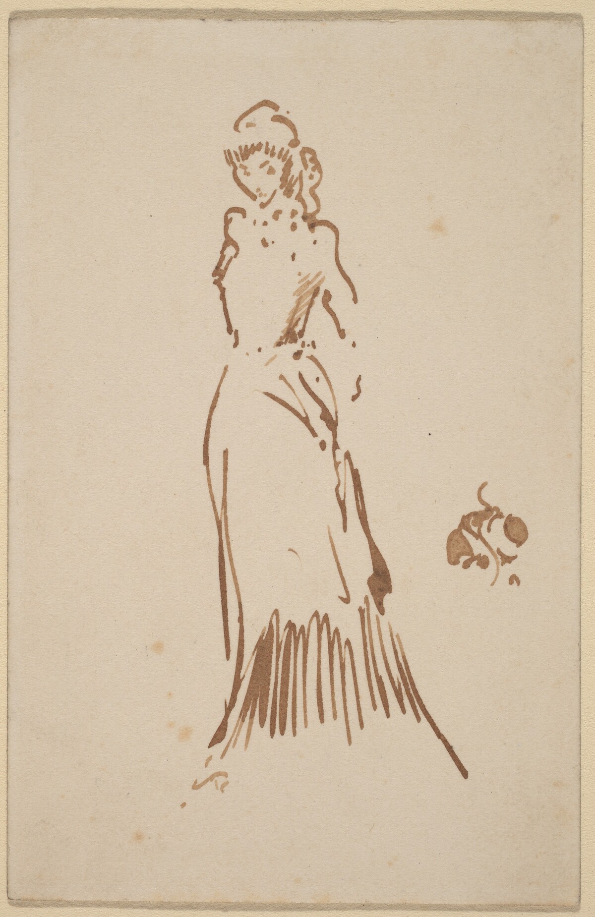 Standing Female Figure by James McNeill Whistler