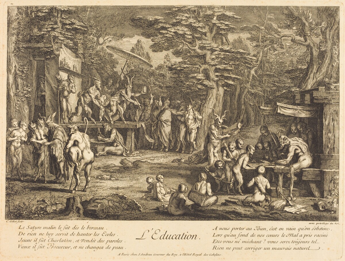 L'Education (Education) by Claude Gillot