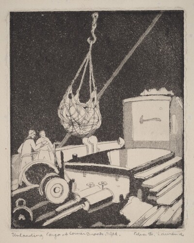 Unloading Cargo at Corner Brook, Nfld