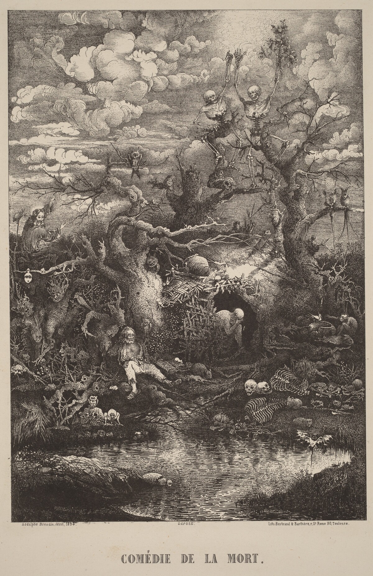 Comedie de la Mort by Rodolphe Bresdin