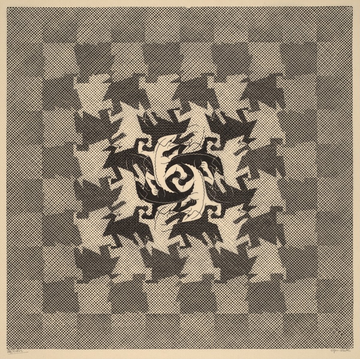Development I by M.C. Escher