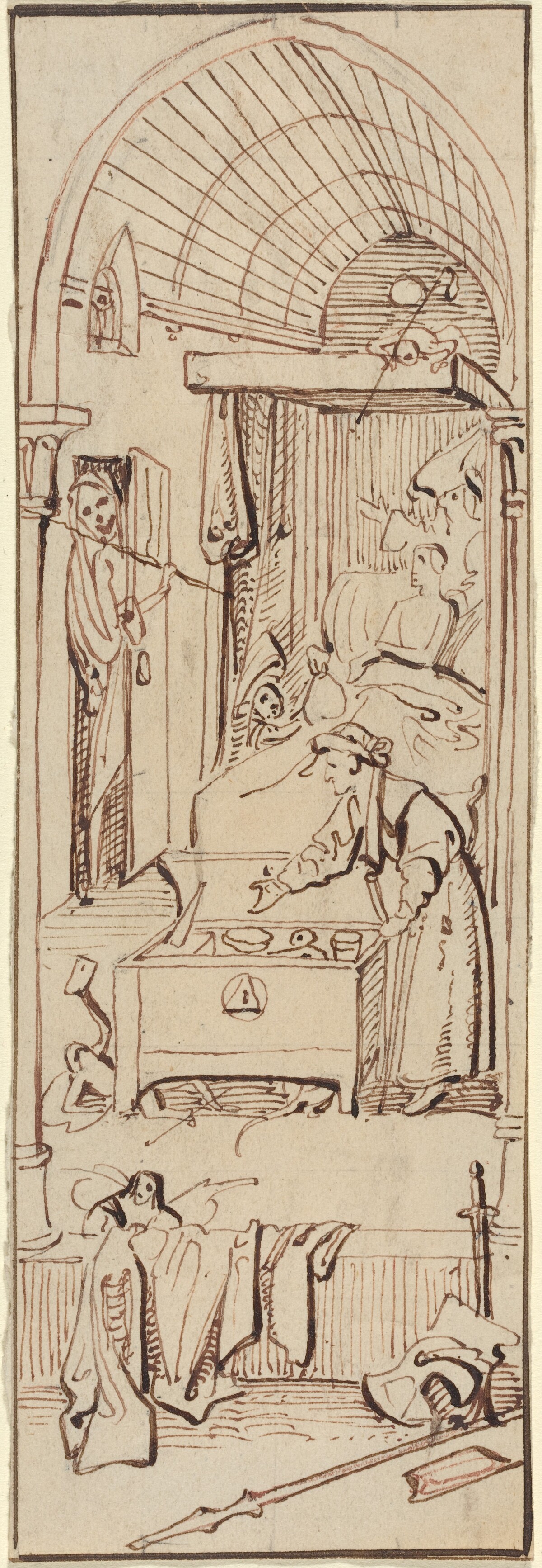 The Death of the Miser by William Henry Brooke after Hieronymus Bosch