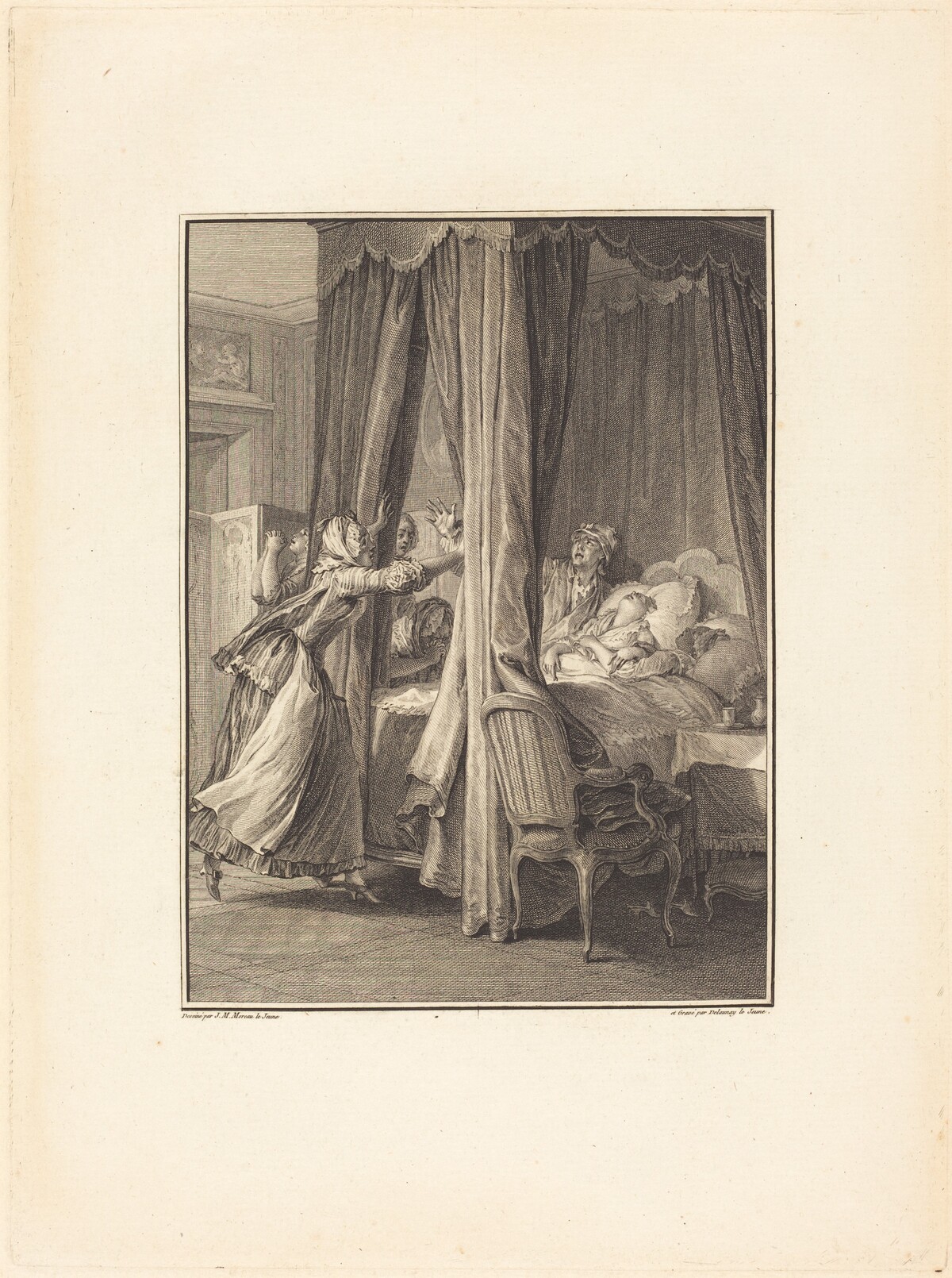Mort de Julie by Robert Delaunay after Jean-Michel Moreau