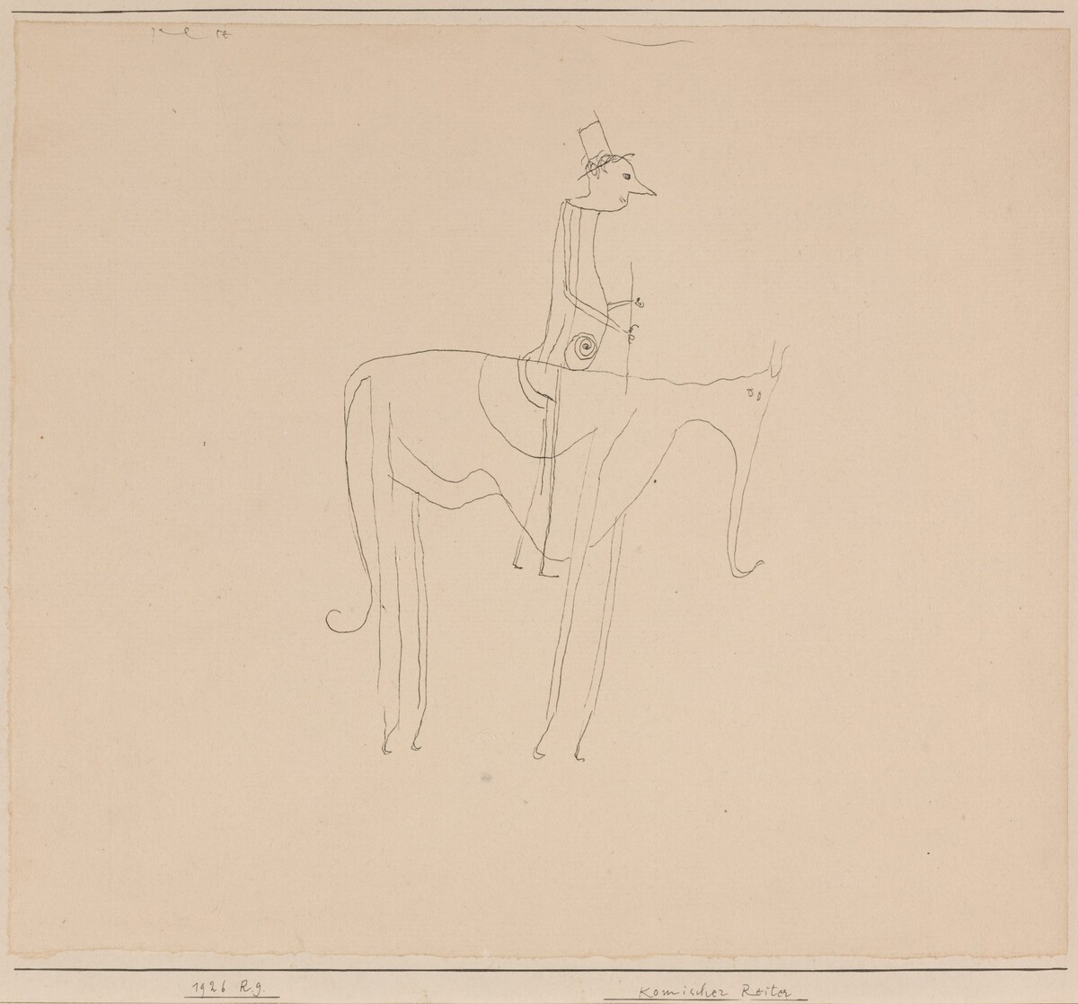 Komischer Reiter (Comic Rider) by Paul Klee