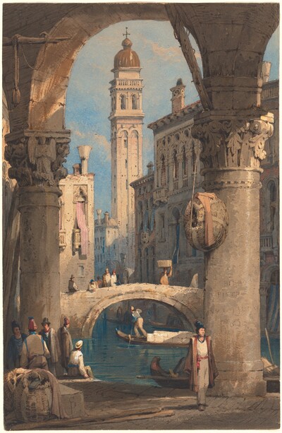 San Giorgio dei Greci, Seen from an Arcade