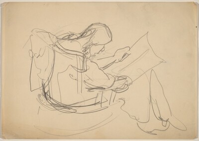 Seated Figure Reading
