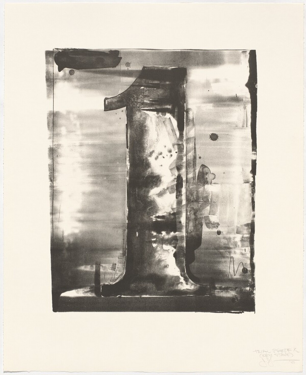 Figure 1 [trial proof] by Jasper Johns