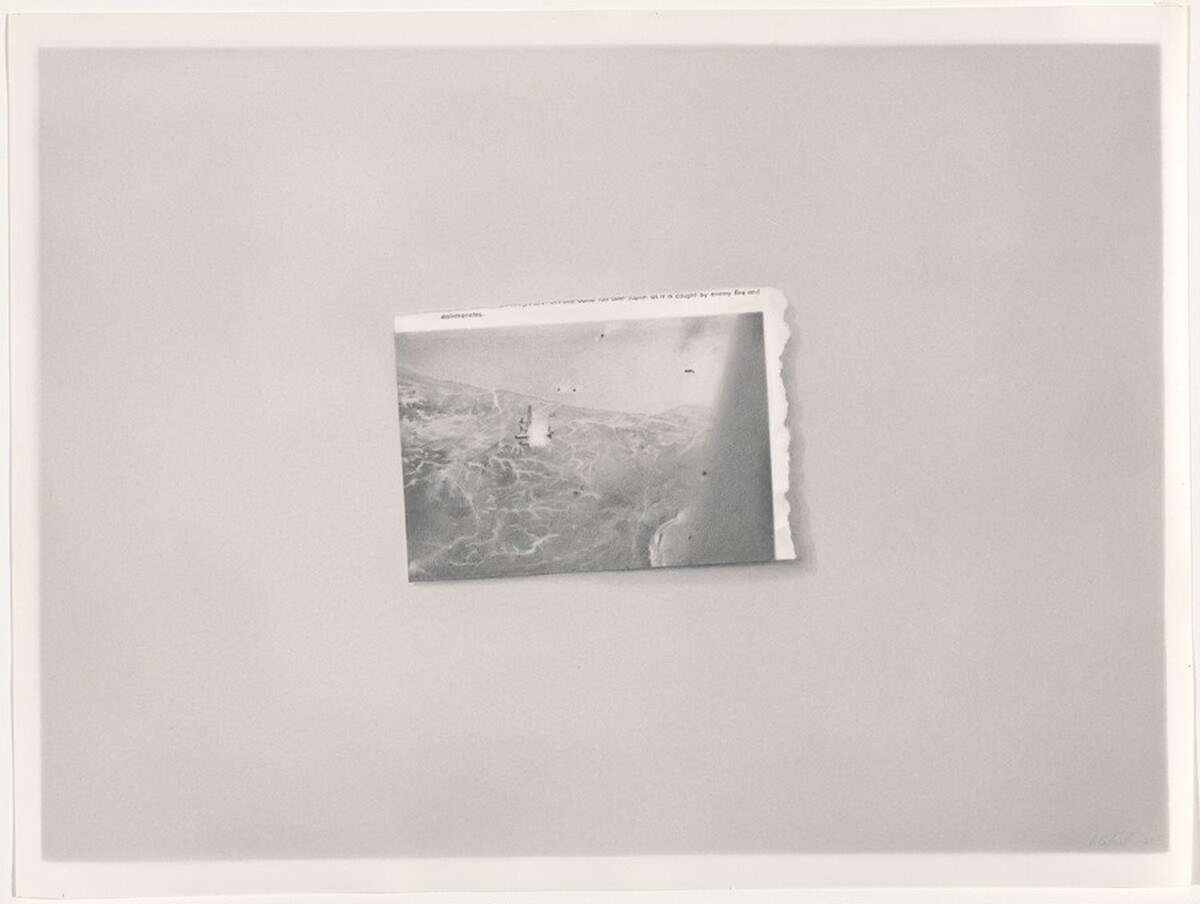 Airplane Disaster by Vija Celmins