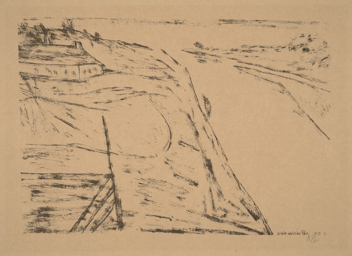 Blick auf einen Fluss (View on a River) by Paul Klee