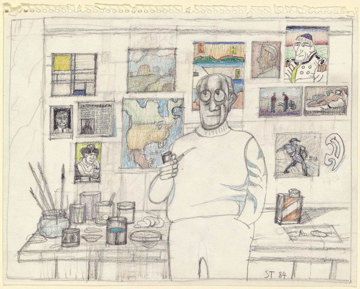Self-Portrait by Saul Steinberg