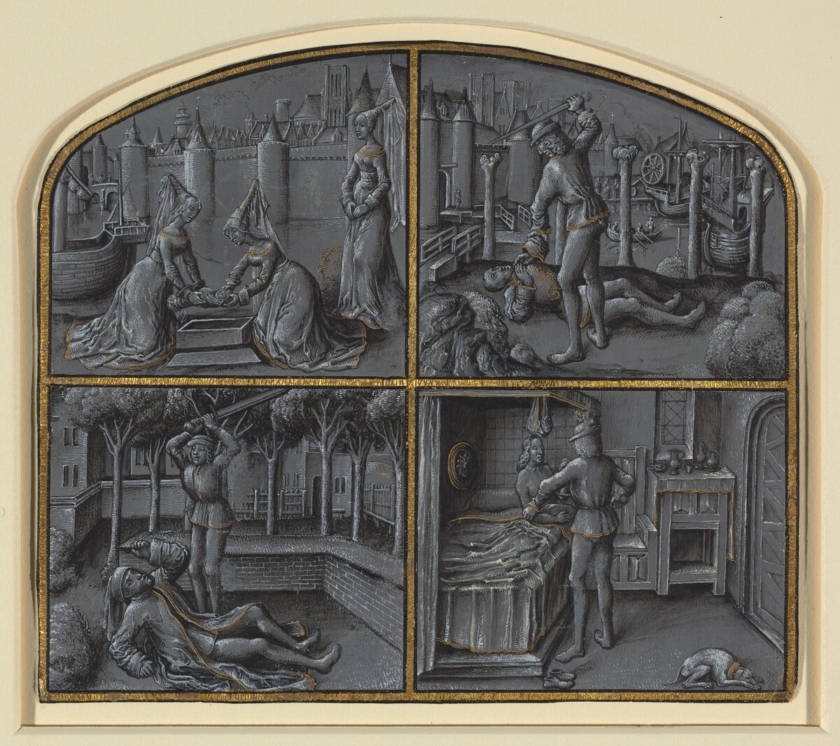 Four Scenes from the Legends of Judas and Pilate by Georges Hurtrel