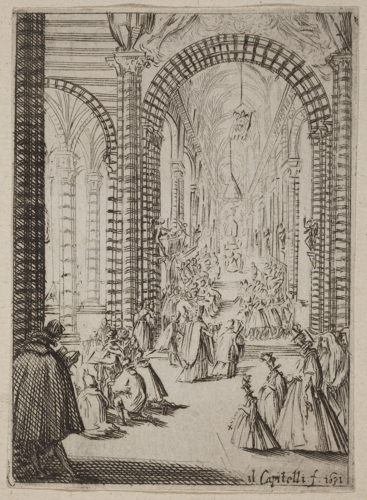 Interior of a Church by Bernardino Capitelli