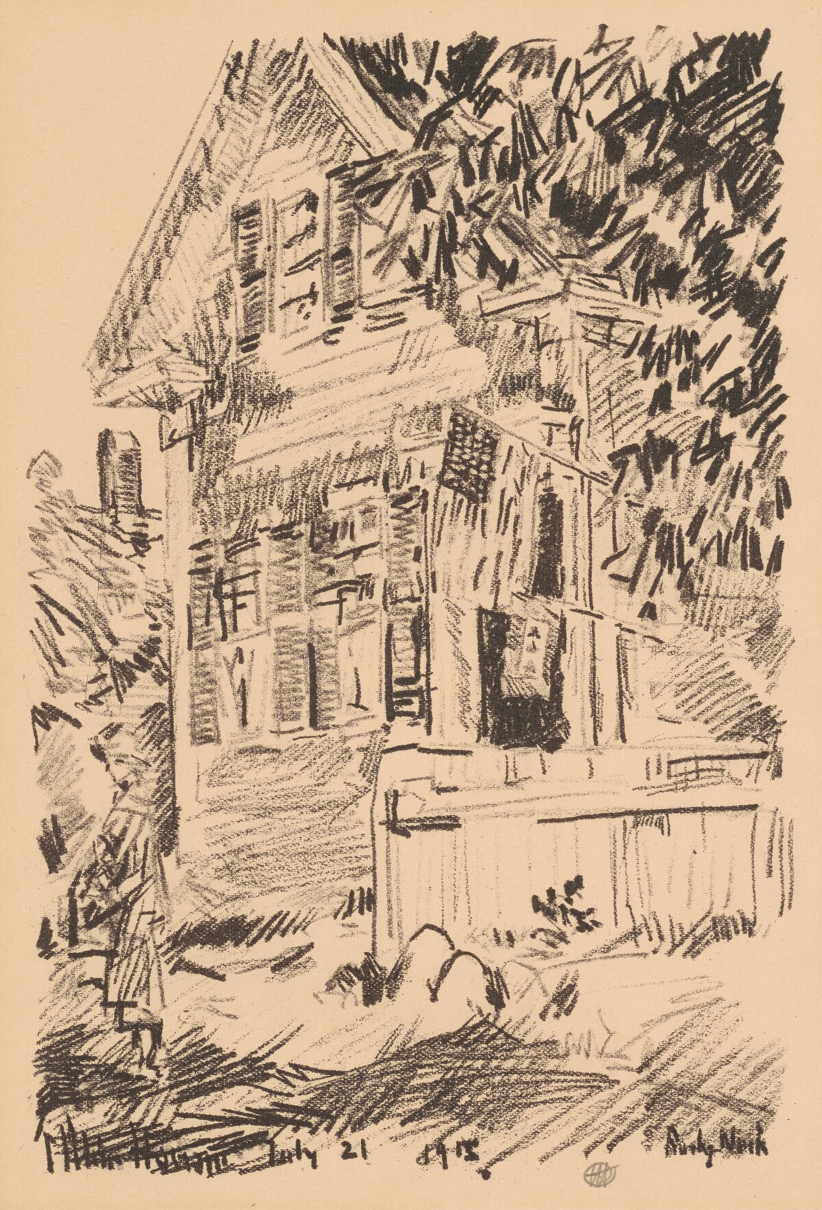 The Service Flag by Childe Hassam