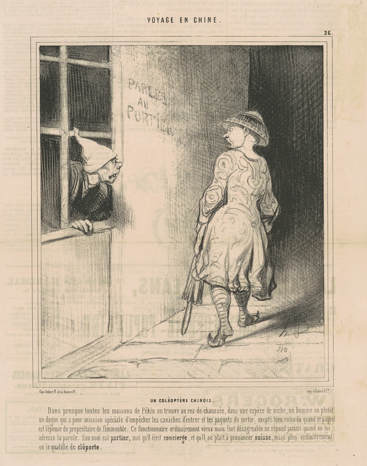 Un coléoptère chinois by Honoré Daumier