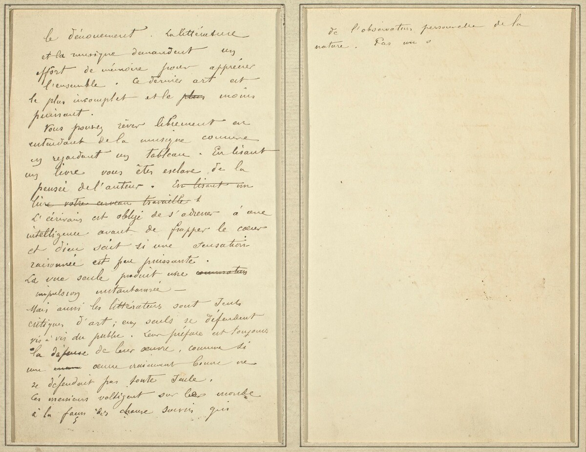 Manuscript Pages [verso] by Paul Gauguin