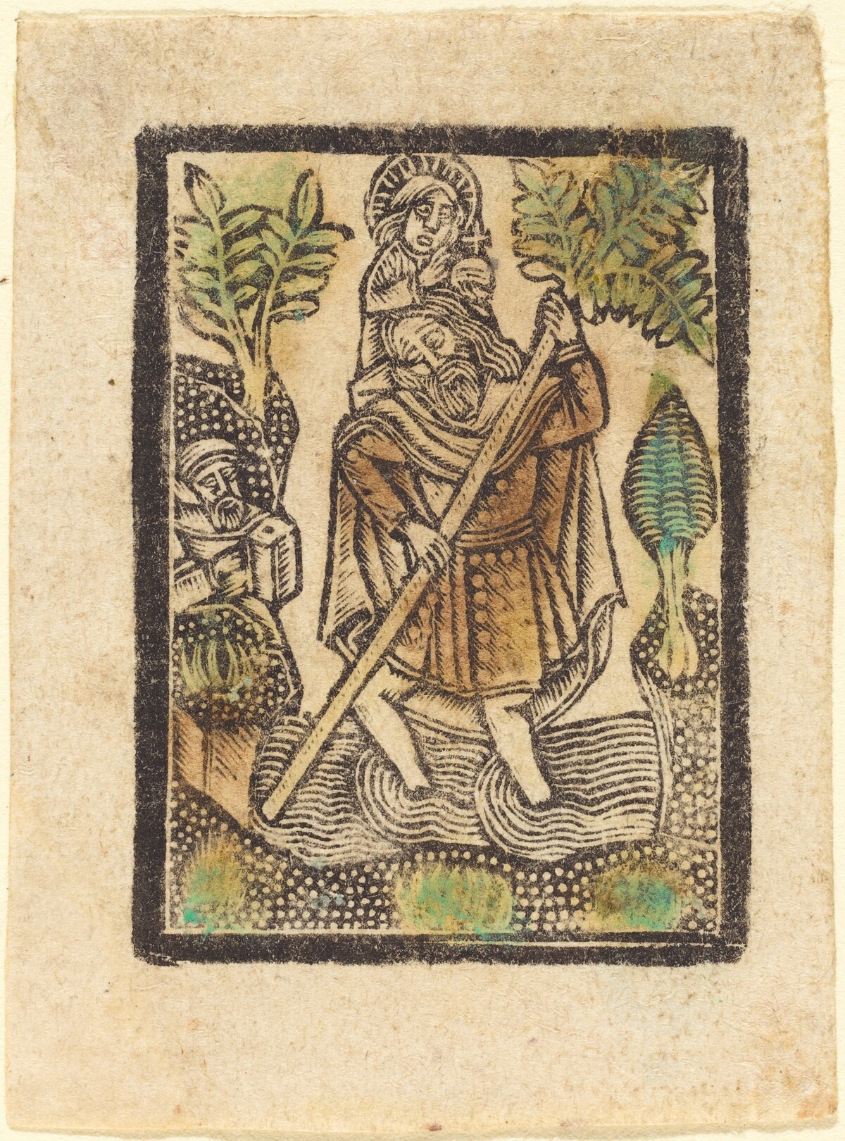 Saint Christopher by Workshop of Master of the Aachen Madonna