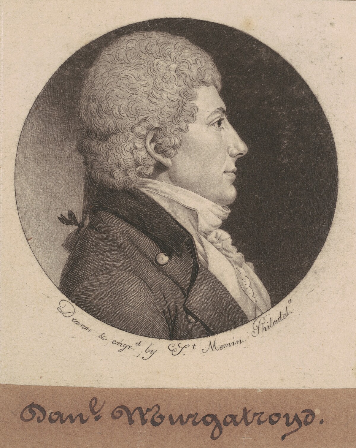 Daniel Murgatroyd by Charles B. J. Févret de Saint-Mémin