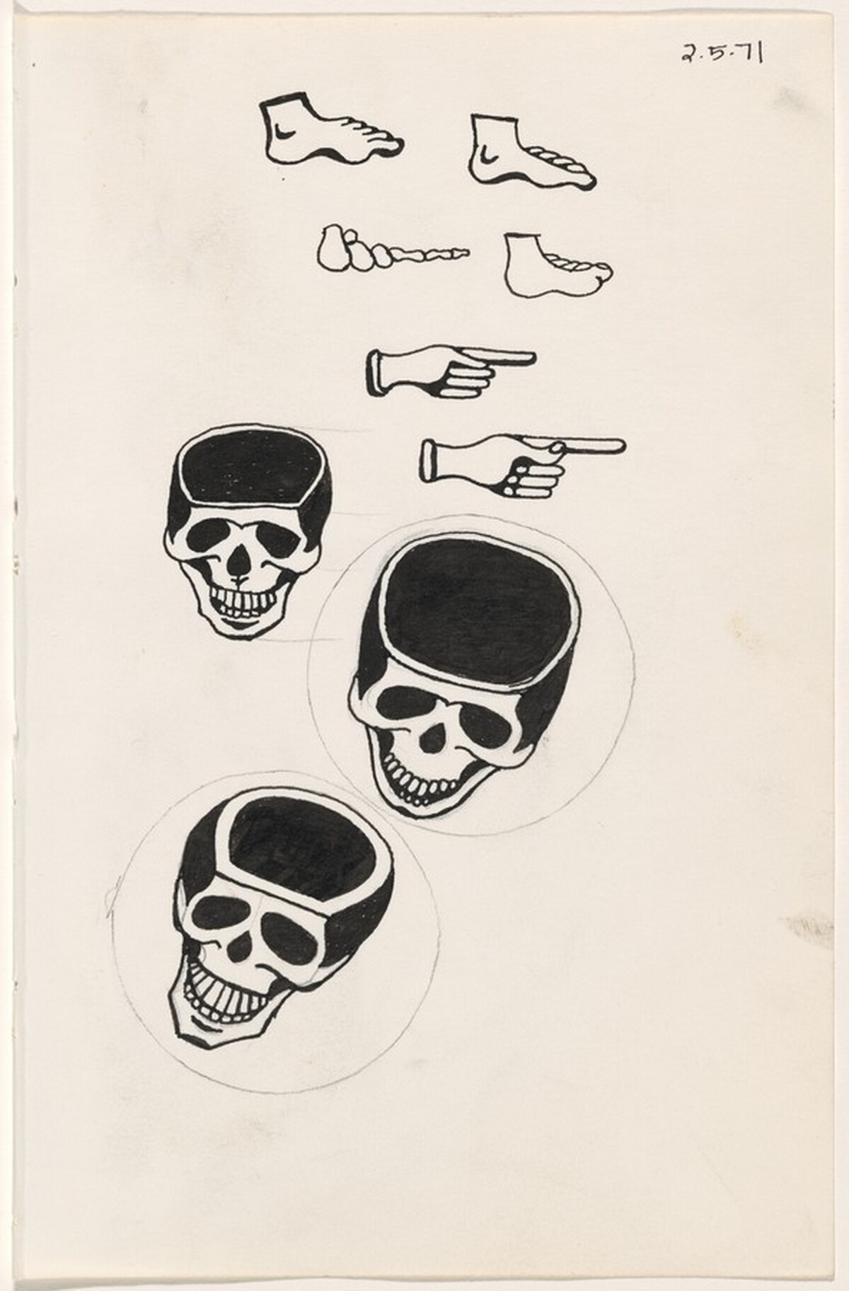 Untitled 2-5-71 [study for "tattoo" book] by James McCracken Jr.