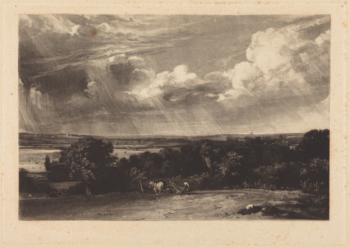 A Summerland by David Lucas after John Constable