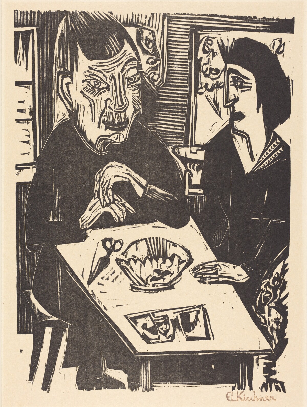 Old and Young Woman (Alte und jungere Frau) by Ernst Ludwig Kirchner