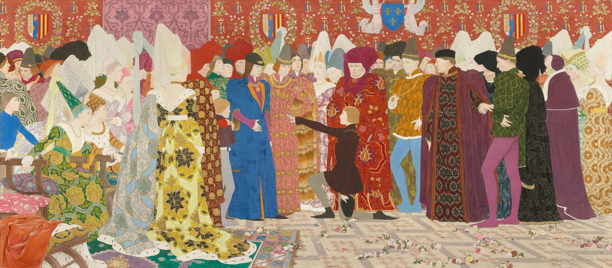 Her Appeal to the Dauphin (Joan of Arc series: II) by Louis Maurice Boutet de Monvel