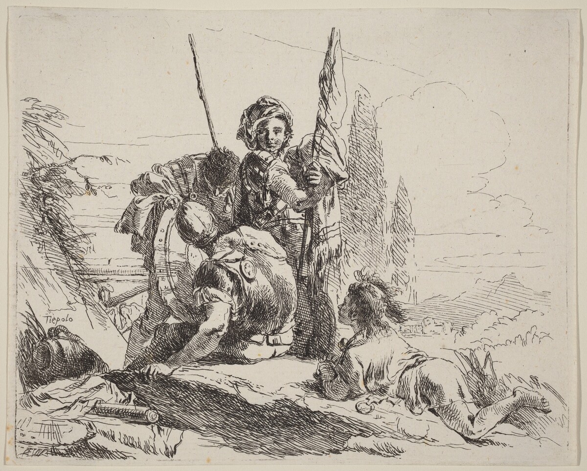Three Soldiers and a Youth by Giovanni Battista Tiepolo