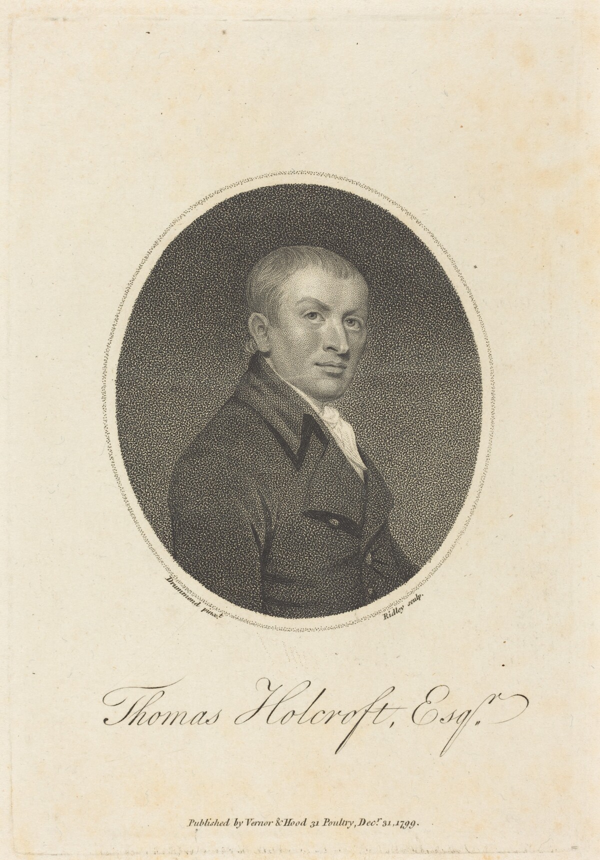Thomas Holcroft by William Ridley after Samuel Drummond
