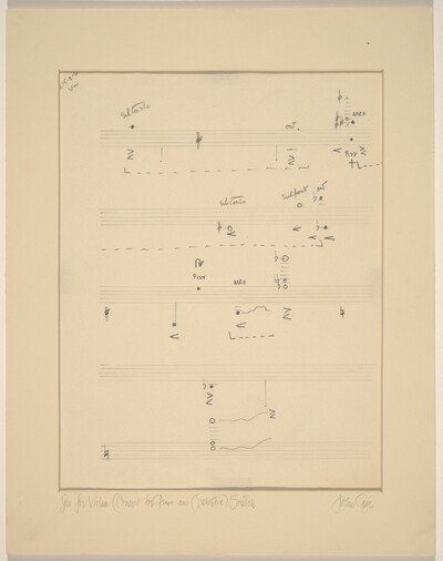 Solo for Violin (Concert for Piano and Orchestra): Sketch