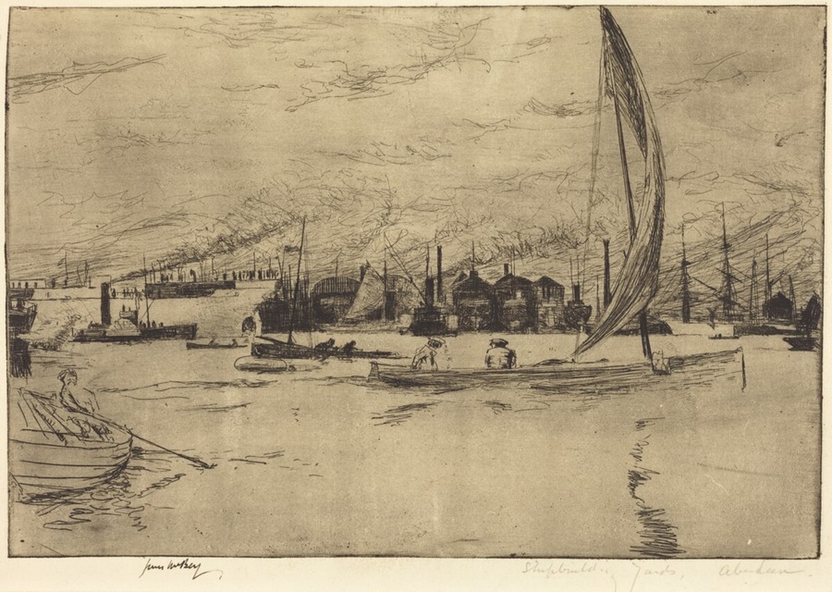 Shipbuilding Yards by James McBey